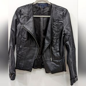 French Connection Leather Jacket. US Size 4